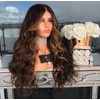 Women's front lace wig long wave front lace wig free