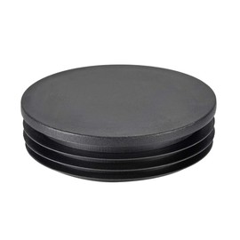 100 mm Diameter Plastic Tubing Plug Round Post End Caps for Handrail Stair Newel Guardrail Tube Black