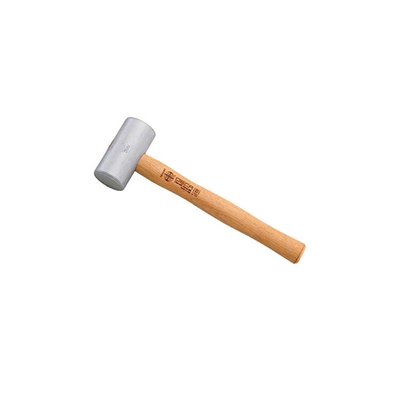 Osca 075H GR 500 Cylindrical Aluminium Hammer with Hickory Handle,