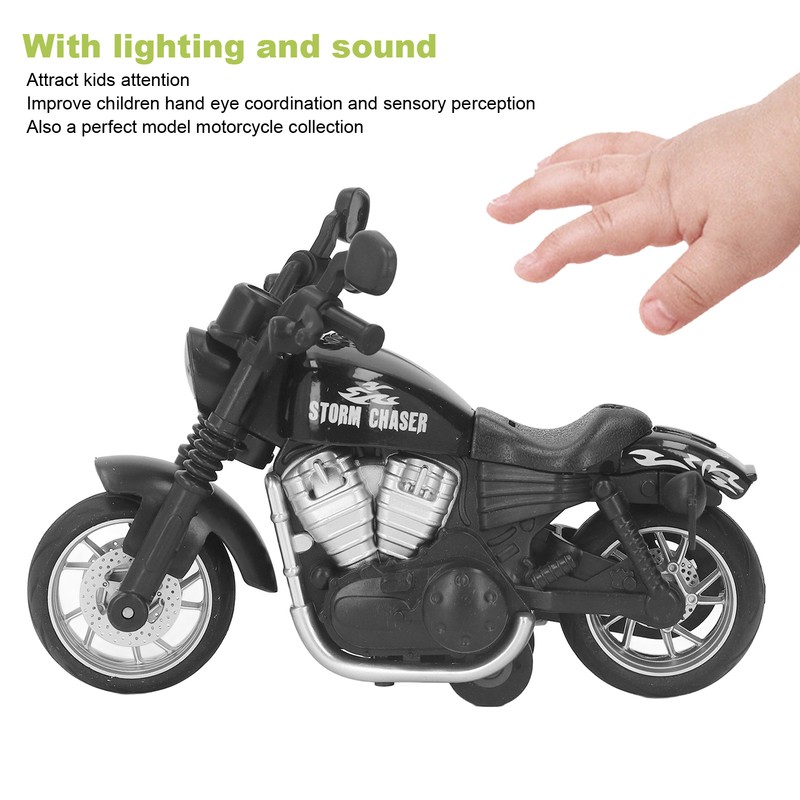 1:16 Scale Alloy Motorcycle Toy Sound Light Improve Hand Eye