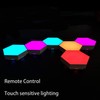 Hexagonal Wall Light Modular Touch Sensitive Lights Creative Geometry Assembly