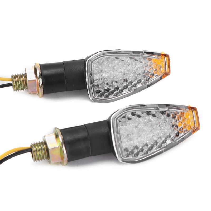 Pair Motorcycle Turn Signal Light 12V LED Waterproof Replacement for