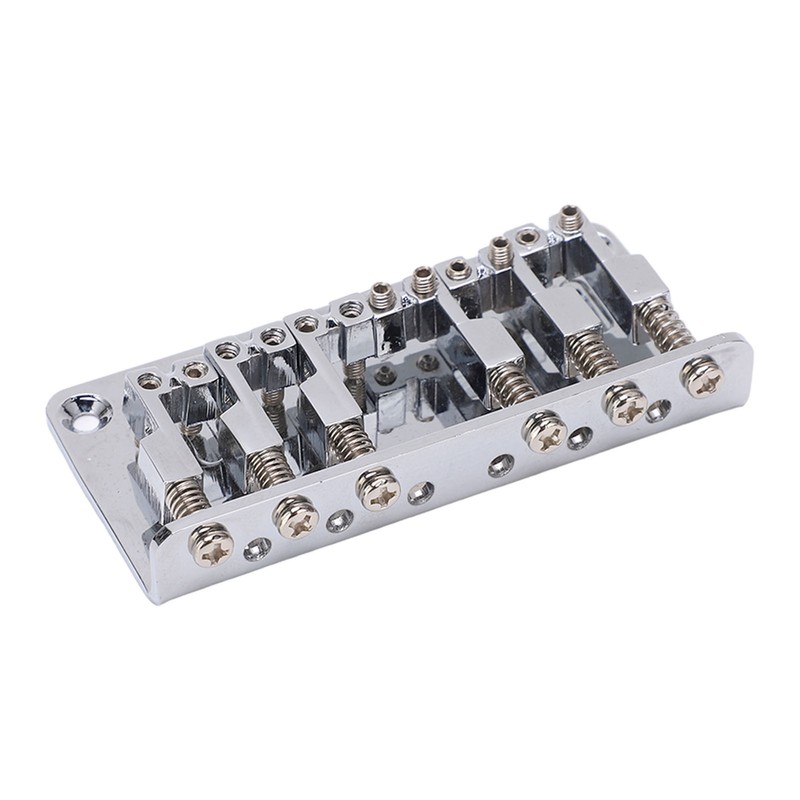 6 String Metal Bridge Replacement Adjustable Saddle Bridge Stringed Instrument