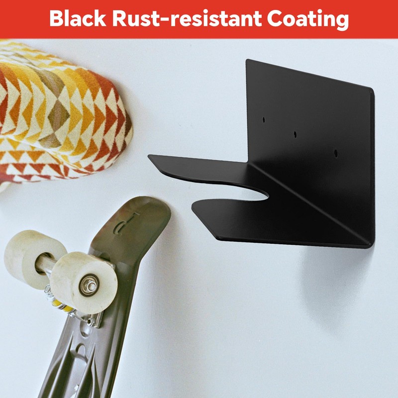 SINNNBLE Skateboard Wall Mount Rack, Wall Hanger Holder for Longboard,