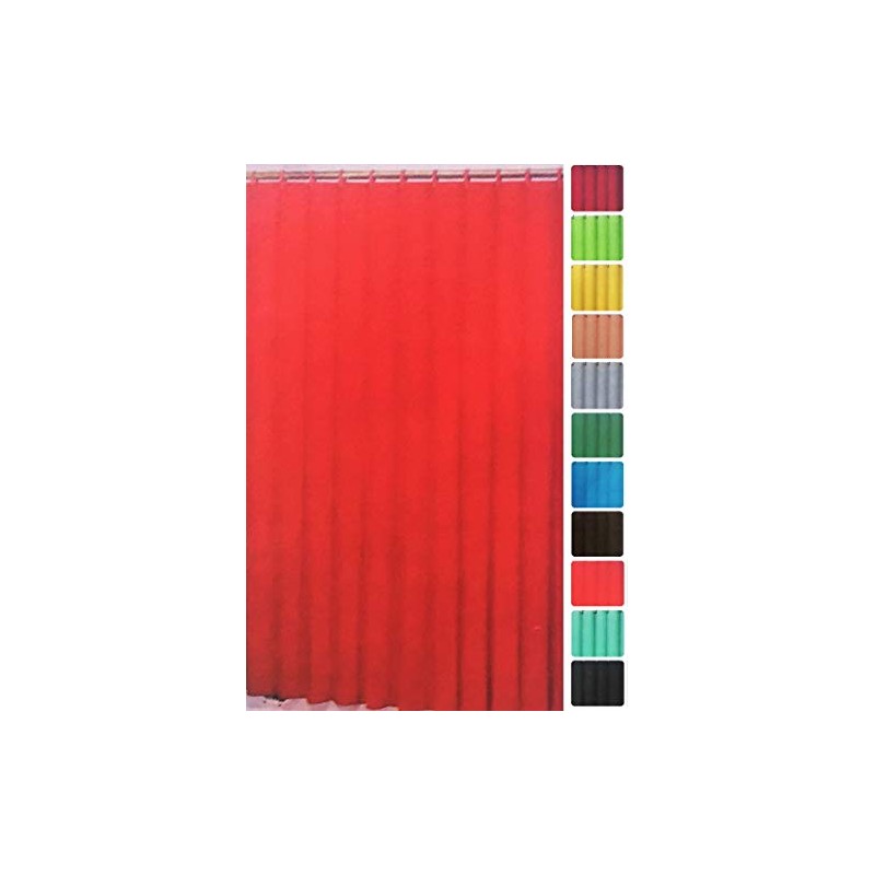 Better Home Deluxe Heavy Weight Shower Curtain Liner (Red)