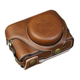 SIUTATDSH Camera Case, PU Leather, Suitable for Sony Sony VLOGCAM ZV1F ZV-1F / ZV-1 II ZV-1 M2 Case, Liner Case, Camera Holder, Shockproof and Convenient, coffee color, Classical