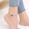YAFEINI Butterfly Anklet Jewellery Gifts for Women Teen Girls Sterling