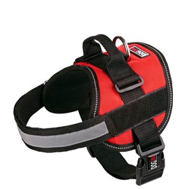 Dog Harness, Reflective No-Pull Adjustable Pet Vest with Handle for Hiking Walking, Training, Service and Outdoors - Breathable No - Choke Harness for Small, Medium or Large Dogs with Room for Patches