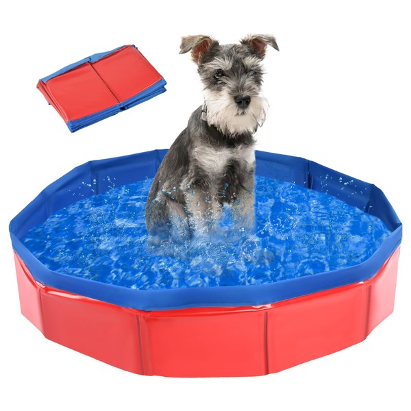 MAIROX Dog Pool, Dog Paddling Pool, Foldable Pool for Dogs