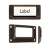 FUXXER® 10 x Apothecary Cabinet Label Window Antique Bronze Design
