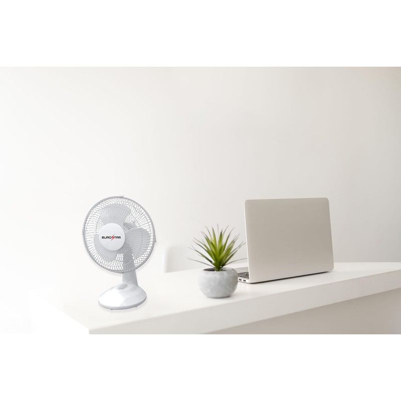 EUROSTAR FDF9W 9" Desktop Fan, White