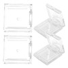 Angoily 4pcs Empty Makeup Pans Refillable Square Eyeshadow Containers for