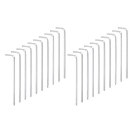 HARFINGTON 20pcs Ball End Hex Key Wrench 5/32" L-Shape Long Arm Hexagon SAE Wrenches Chrome Vanadium Steel Repairing Tool for Home Repair