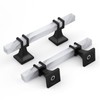 Rergy 10 Pack Black Cabinet Handles White Marble Cabinet Pulls