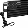 eVerHITCH US American Flag Emblem Metal Trailer Hitch Cover Plug