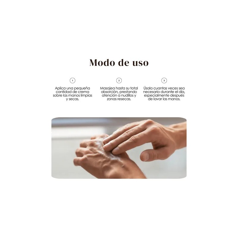 Crema de manos para hombre 100 ml | hidratación y