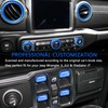 SENSHINE AC Knob Cover Vent Outlet Trim Ring for Jeep
