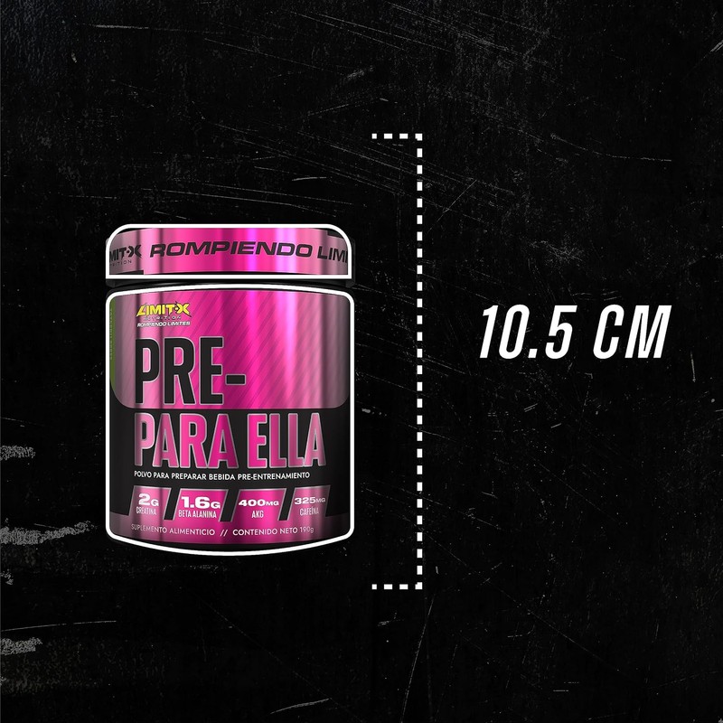 Creatina Monohidratada en polvo pre entreno para mujer pre workout