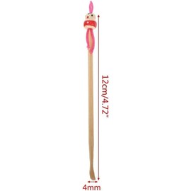 10 Pcs Bamboo Ear Cleaner Ear Picker with Cute Doll Decor, for Adult Children Ear Care, Ear Wax Remover Cleaning Tool