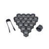 Riloer 19mm Lug Nut Covers 20PCS, ABS Chrome Plastic Nut