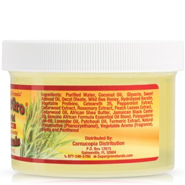 SuperGro Hair Gel with Extra Hold - For Braiding, Locking, Instant Edge Control, Twisting, Retwisting - Natural Grip Jam for Neat Shining - Braid, Loc Care Gel with Black Castor Oil - 8 Oz