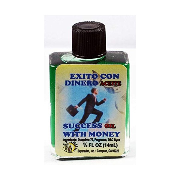 MW 12 Pieces BRYBRADAN Success with Money Oil/EXITO CON Dinero