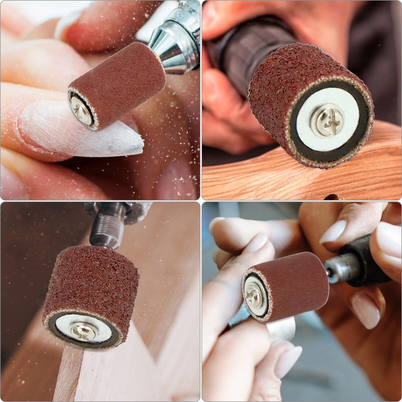 QWORK® 531-Piece Sanding Sleeve Set for Power Tools, Grit 80-600,