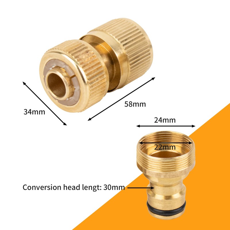 Tesmotor Universal Kitchen Mixer Tap Hose Pipe Connector, Garden Hose