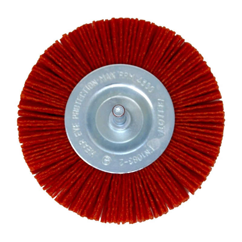 Bellota Nylon Brush Circular Industrial, Flexible Nylon Filament, Silicon Carbide,