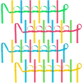 4 Pack Children's Walking Ropes Colorful Walking Rope for Toddlers Outdoor Safety Rope with 12 Handles for Preschool Daycare School, up to 12 Children 2 Teachers