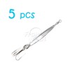 Fish WOW! 5pcs 1oz Diamond Jig Chrome jigs with a
