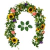 Simulation Flower Garland Boho Sunflower and Rose Floral Garland for