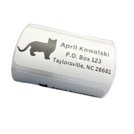 Custom Stickers, Cat Return Address Labels, Address Stickers, Several Designs, 2x1 inch labels, Several Font Choices