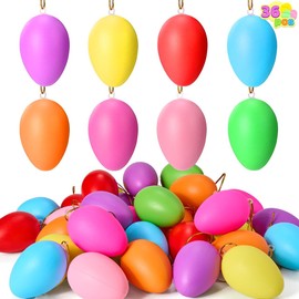 JOYIN 2.36 Inch Easter Colourful Hanging Eggs, 36 Pieces