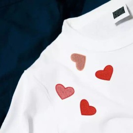 Heart 하트 빨강 의류 패치 Red Heart Clothing Patch