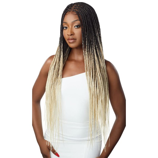 Outre Pre-Braided Synthetic HD Lace Front Wig - KNOTLESS SQUARE PART BRAIDS (DR4/2T27613)