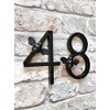 Brass bee House Number with Bee design | 5 inch