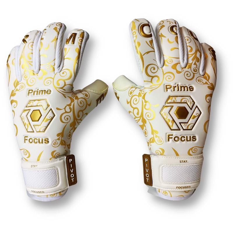 Prime Focus Goalkeeping Pivot Gold Gloves - Superior Grip &