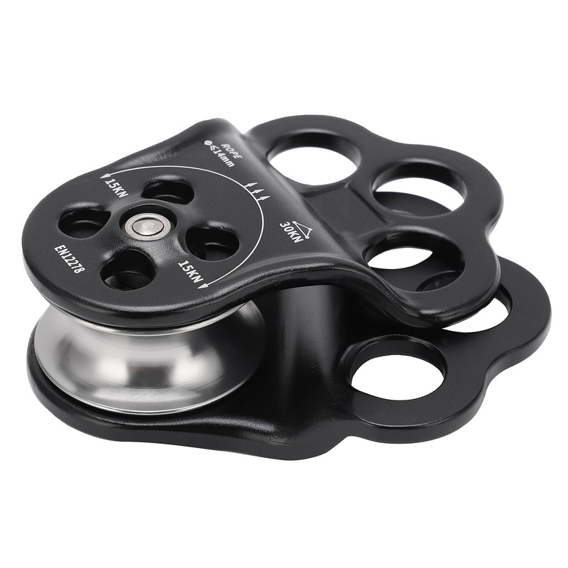 30KN Hitch Climber Pulley Rescue Equipment Dual Bearing for Rigging