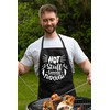 Print4U Hot Stuff Coming Through Apron Novelty Baking BBQ Cooking