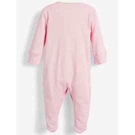 NEXT Baby Cotton Pyjamas Pack of 3, pink / white, 3 - 6 months