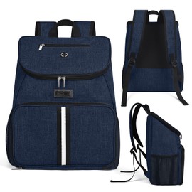 BAGLHER 丨Dog Travel Bag,Airline Approved Pet Supplies Backpack,Dog Travel Backpack with 2 Silicone Collapsible Bowls and 2 Food Baskets.