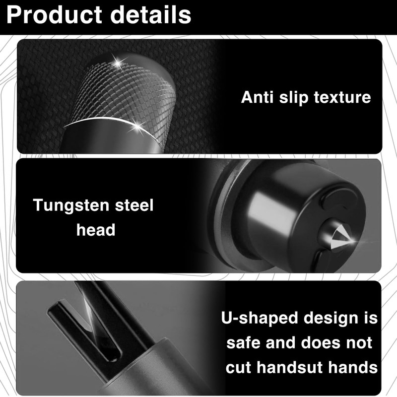 YANINEE Hammerdex Original Glass Breaker with Belt Cutter