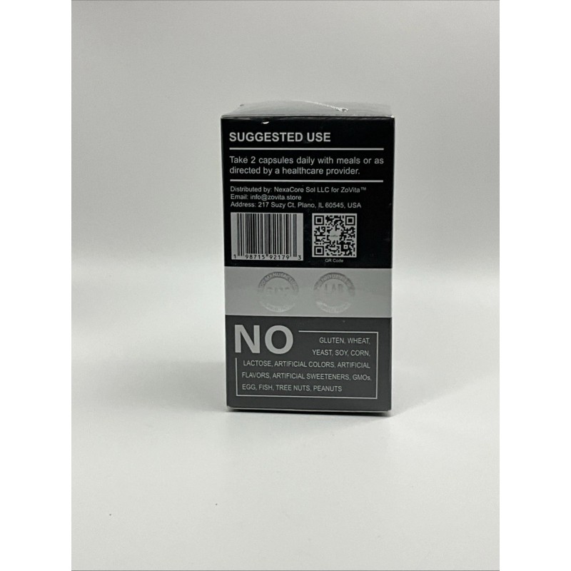 ZoVita magnesium taurate pro 400mg 60 Capsules