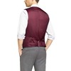 HISDERN Men's Formal Party Wedding Business Cotton Waistcoat Solid Color