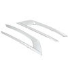 2PCS Front Fog Light Trim Silver Decoration Anti Fading Exterior