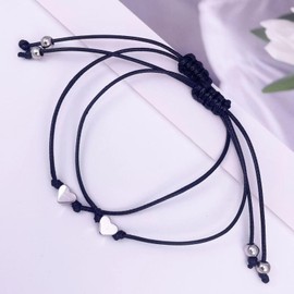 Couples Bracelets Matching Bracelets for Couples Braided String Bracelets Valentines Bracelets Valentines Day Gift Couples Gifts for Him and Her