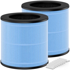 MJ003HD HEPA Replacement Filter Compatible with POMORON MJ003HD Air-Purifiers,4-Stage Filtration MJ003HD HEPA Filter, 2 * MJ003HD HEPA Filter ＆ 10 * Aroma pad