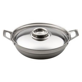 MTRimatsu MT 18-0 1-Person Pan (with lid) 6.7 inches (17 cm), 1-Hole Design, Stackable Storage