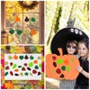 120 Pcs Autumn Foam Stickers, Fall Leaf Glitter Craft Stickers,